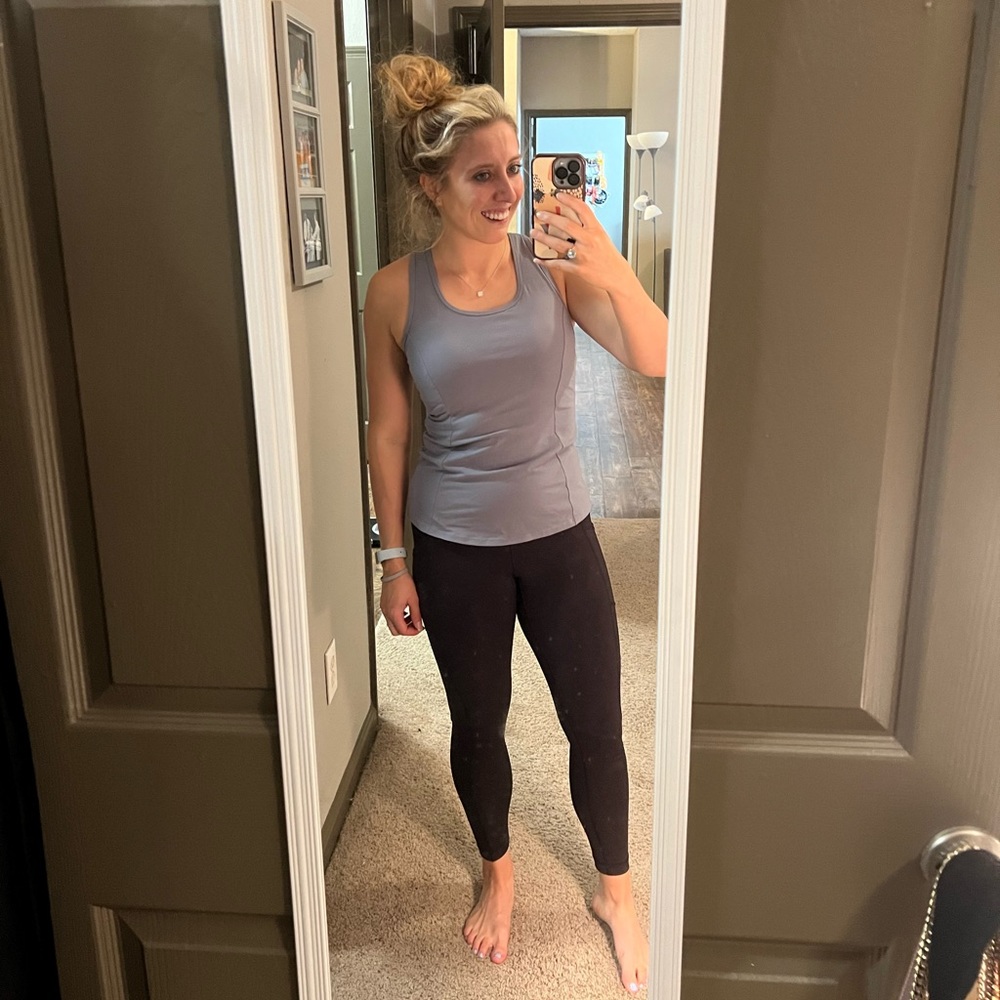 Dusty Blue Workout Top